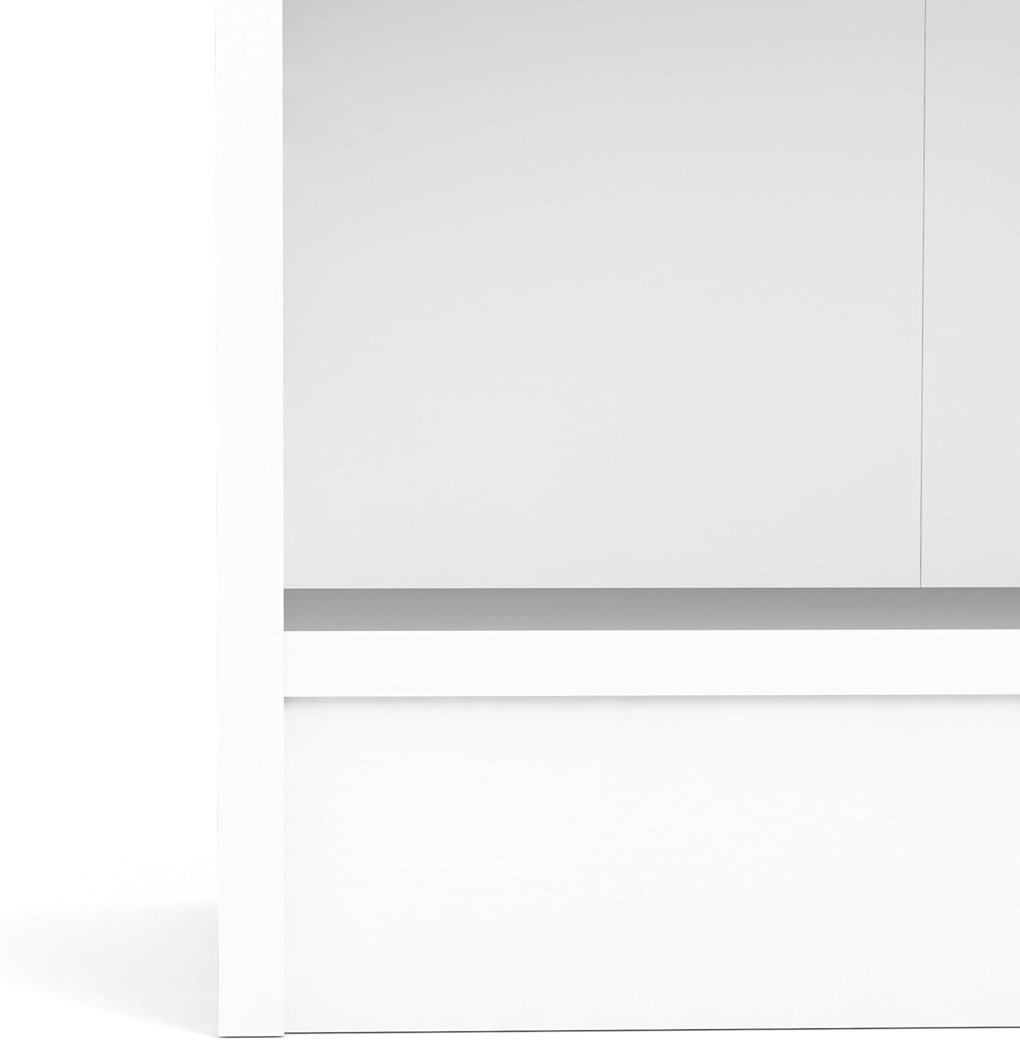 5 Shelf Bookcase, Tall, White P3232