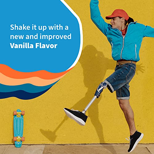 Vanilla Plant Protein Powder with Probiotics and Digestive Enzymes U131796