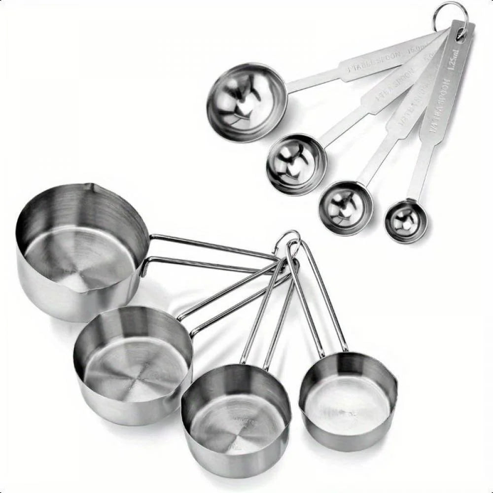 Stainless Steel Measuring Spoons and Cups for Cooking and Baking L3910