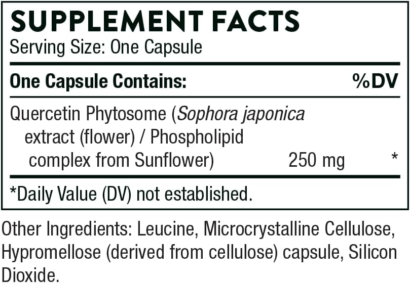 Quercetin Phytosome & NAC Immune Support Supplement, 30 Servings X3056