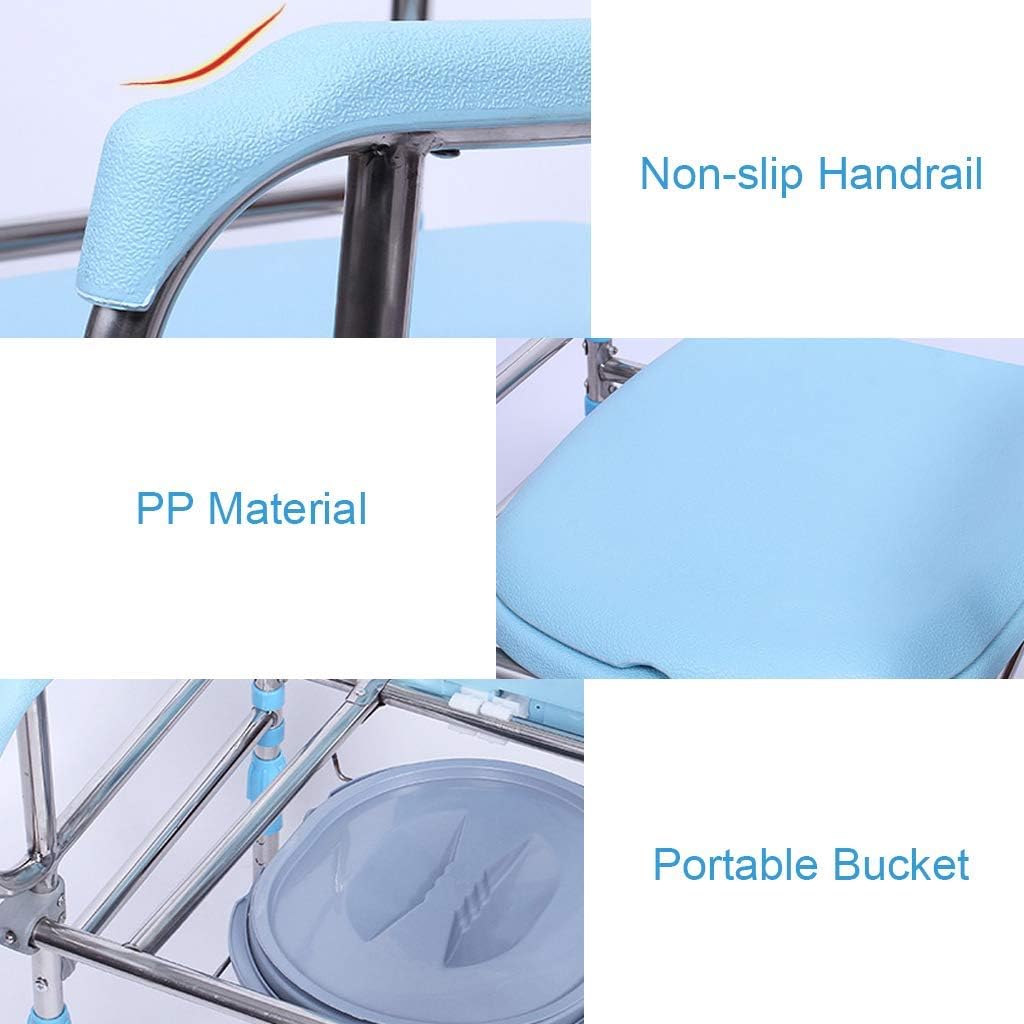 Shower Chair for Disabled with Toilet Safety Frame, 150kg Capacity H237