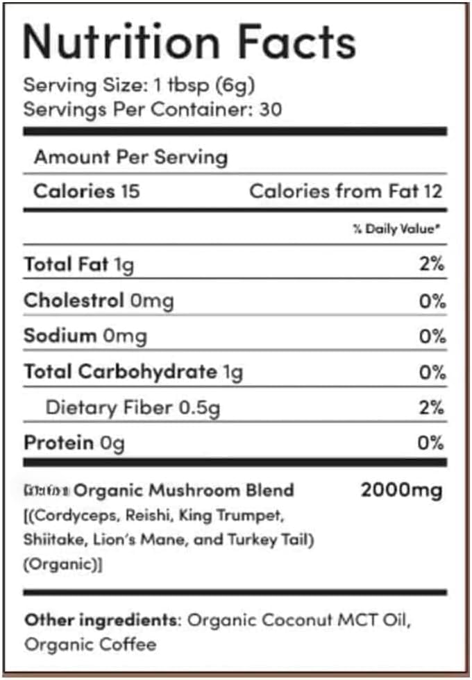 Organic Mushroom Coffee Supplement, 60 Servings S515