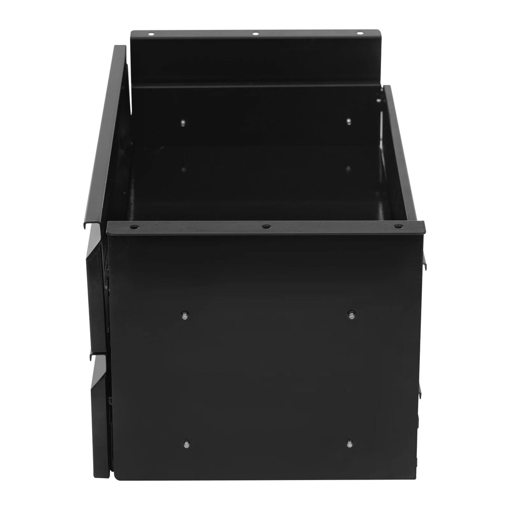 Under Desk Sliding Drawer Organizer, Black Steel Pull-Out Storage Tray F149