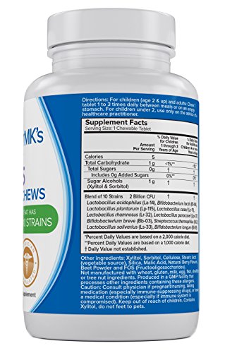 Sugar Free Probiotic Chewable Tablets for Kids F103880