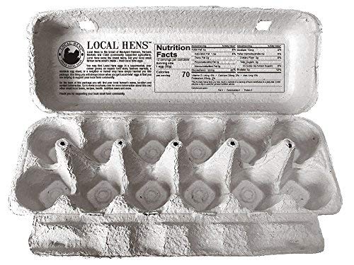 12-Egg Flat Top Paper Pulp Egg Carton - 50 Pack L75788
