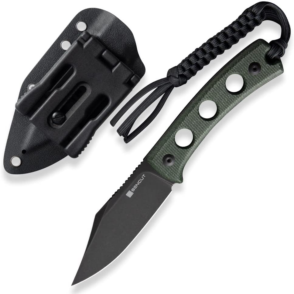 Fixed Blade Knife with G10 Handle and Kydex Sheath S6333