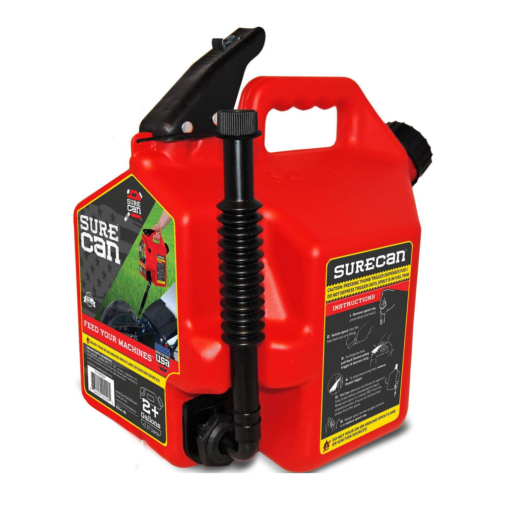 Self Venting Easy Pour 2.2 Gallon Flow Control Gas Container (2 Pack) K30301