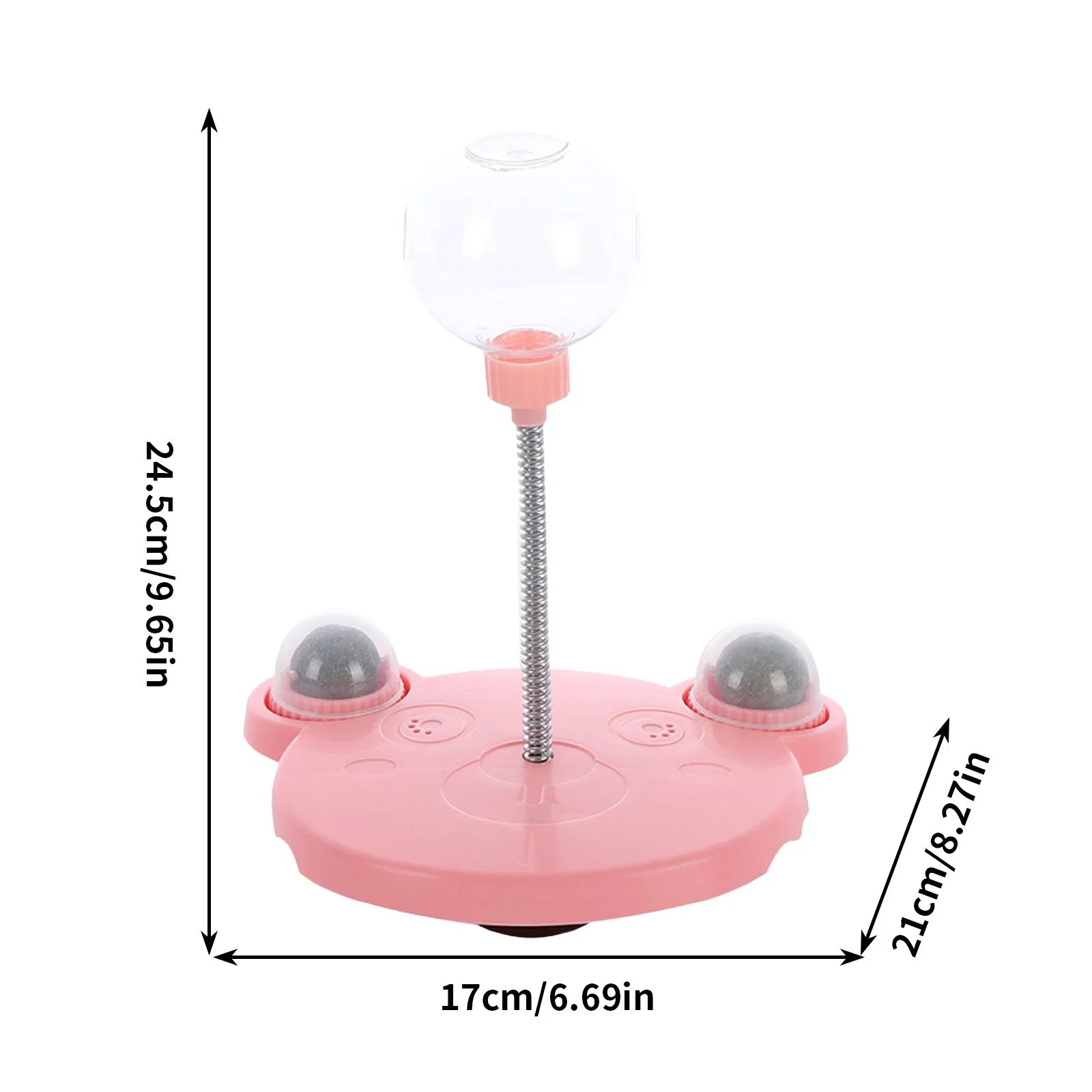 Cat Treat Dispenser Interactive Slow Feeder Toy with Peppermint Balls T587807