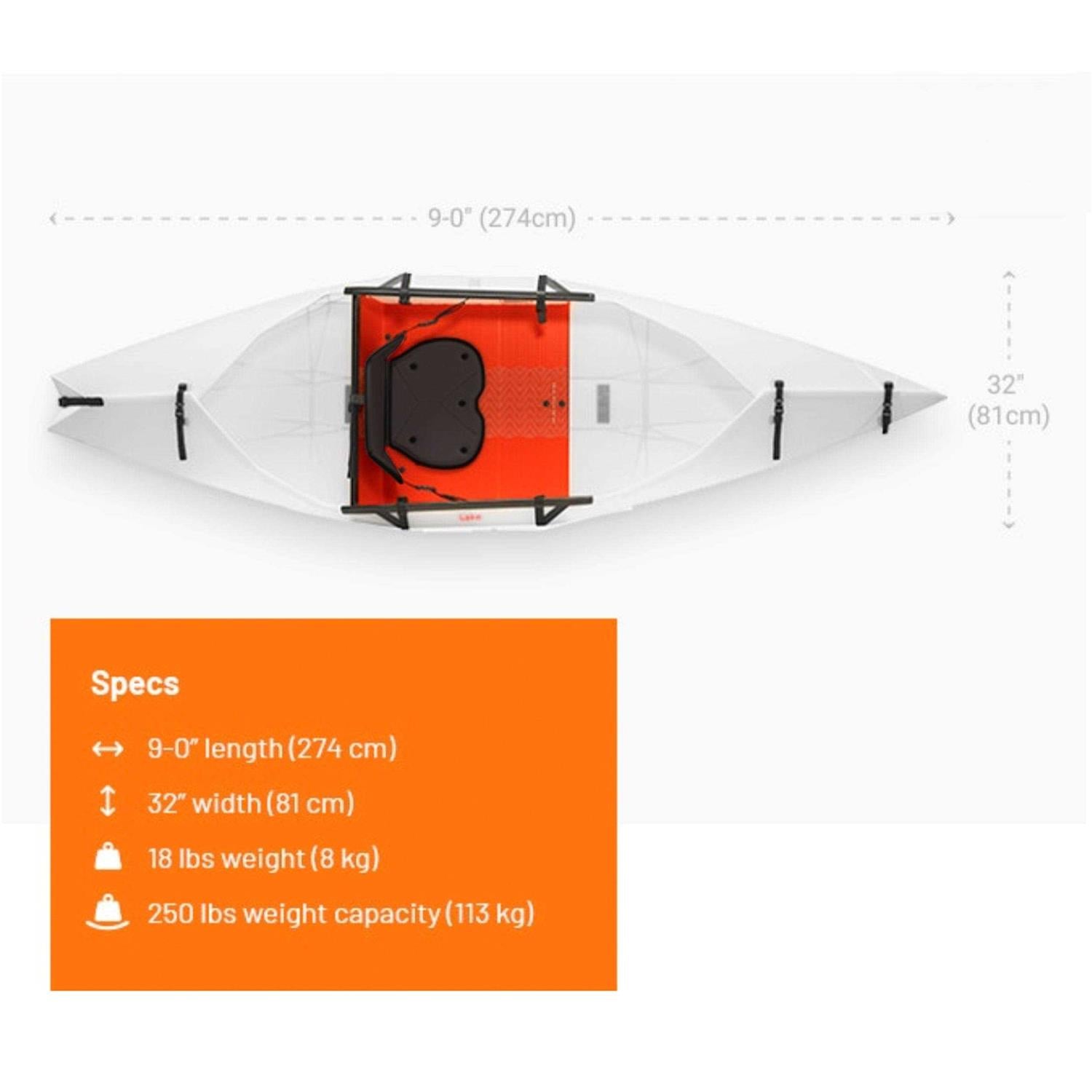 Foldable Kayak - Lightweight, Portable, Quick Assembly J713690