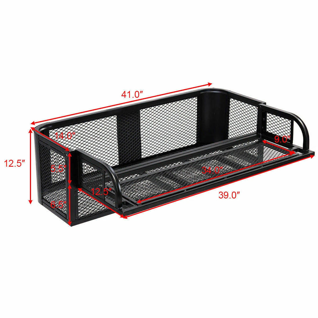 ATV UTV Universal Rear Drop Basket Rack Steel Cargo H7120