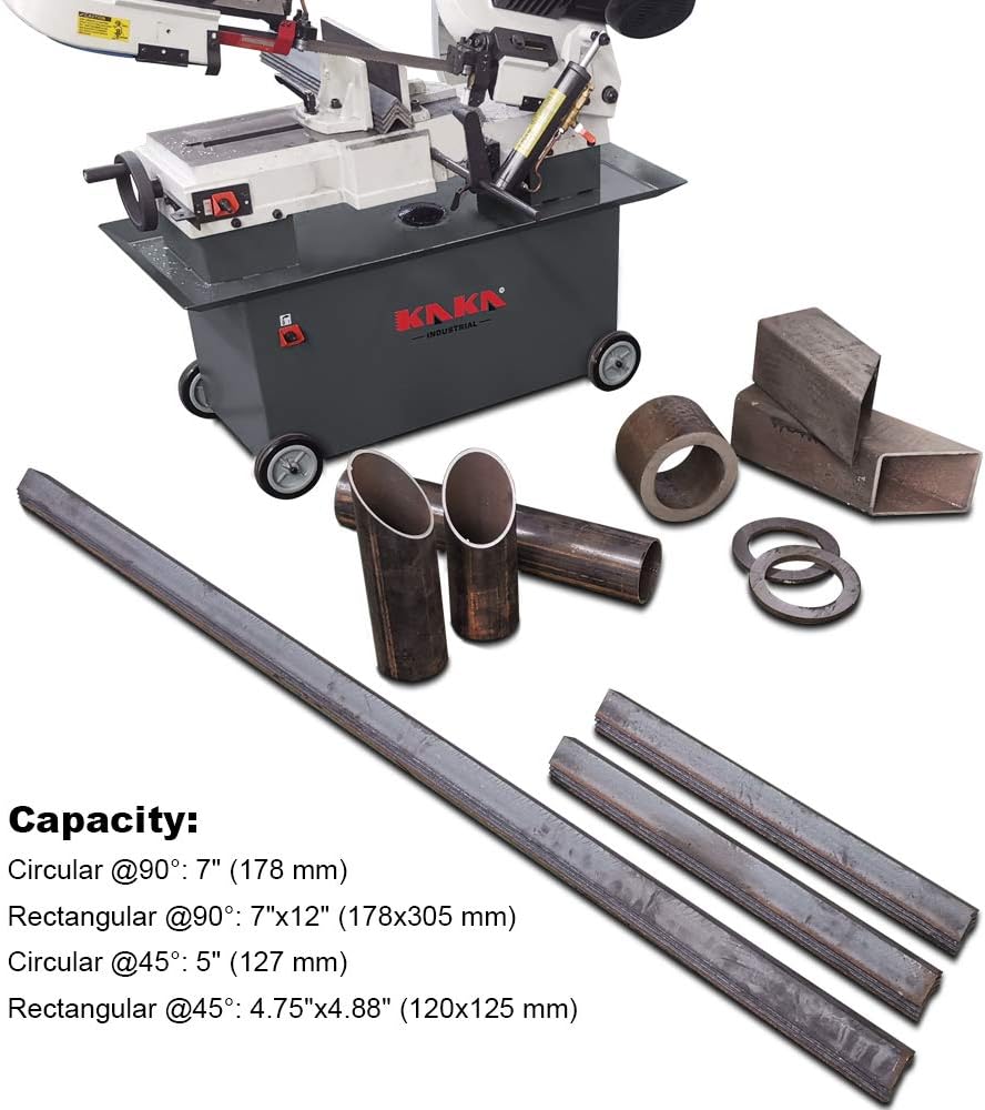 Metal Cutting Horizontal Band Saw 7x12 Capacity Z16224