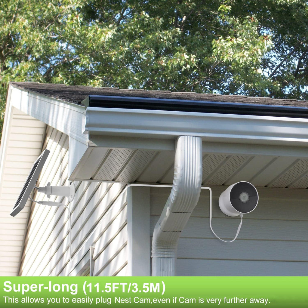 Solar Panel for Nest Camera Battery, Indoor Outdoor Working K66047