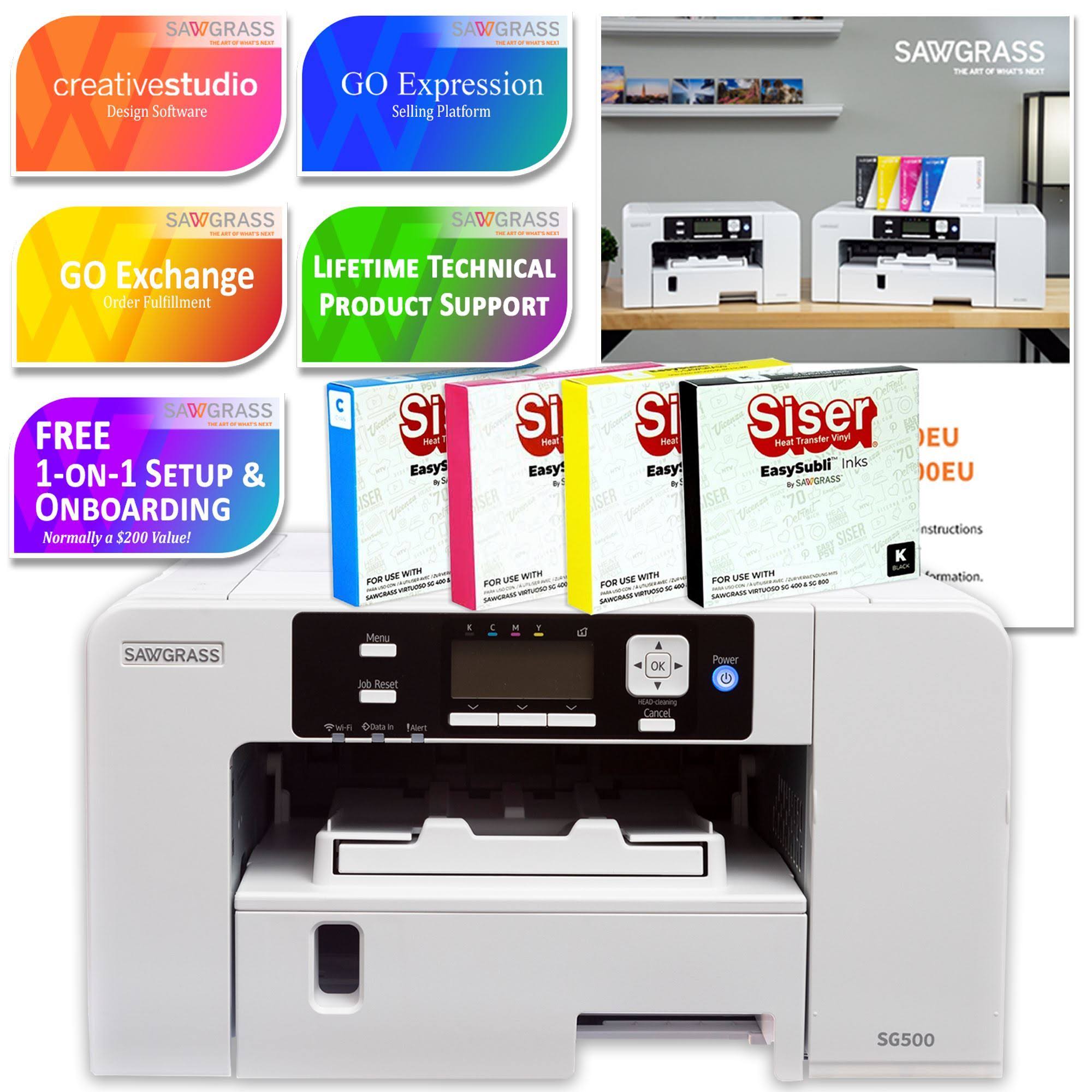 Sublimation Printer & Cameo 4 Bundle J125