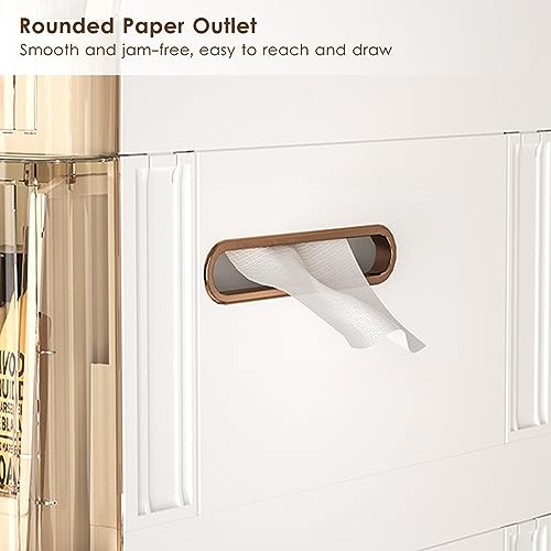 Waterproof Bathroom Storage Cabinet with Wheels and Drawers Q57969