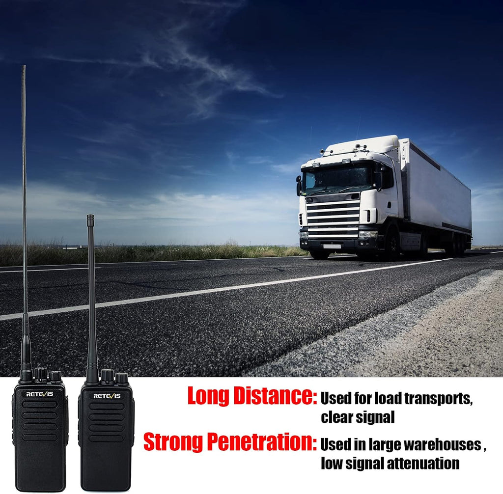 Heavy Duty Long Range Walkie Talkies 4 Pack with Rechargeable Battery B423
