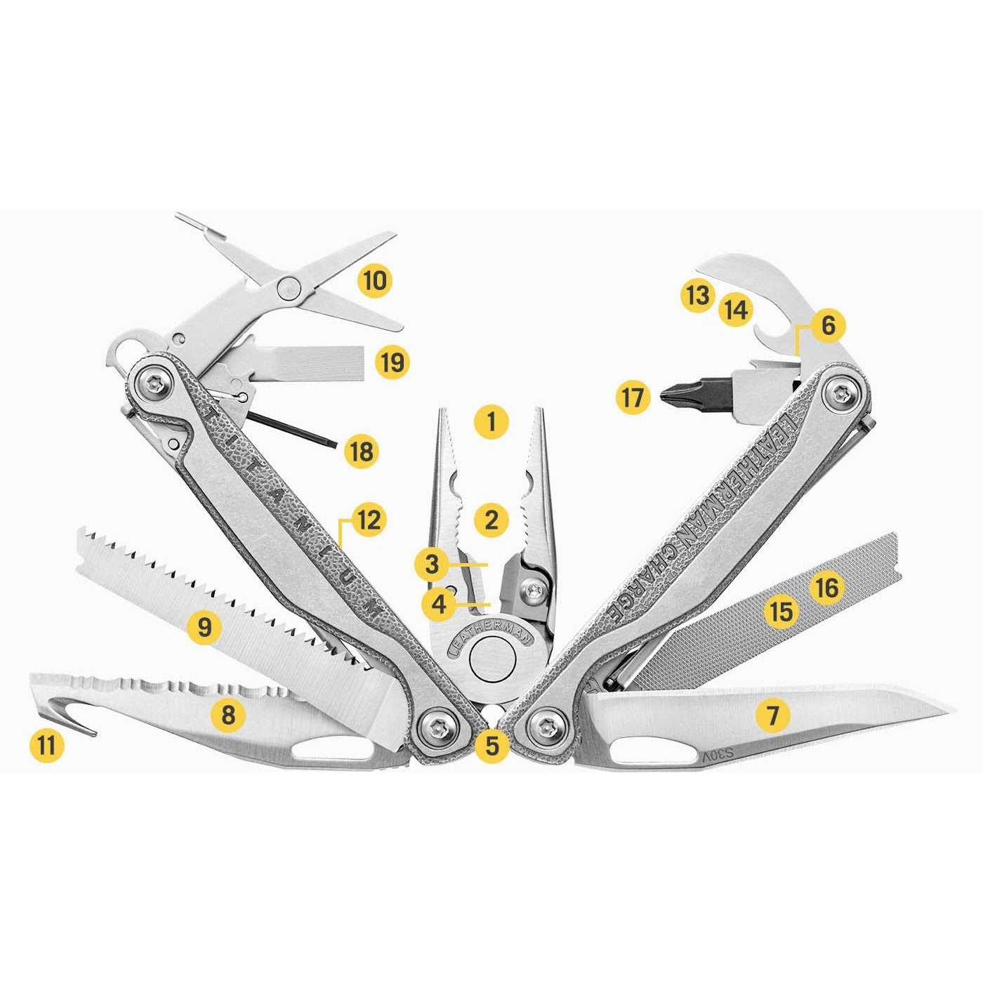 Multi-Tool with Leather Sheath D4409