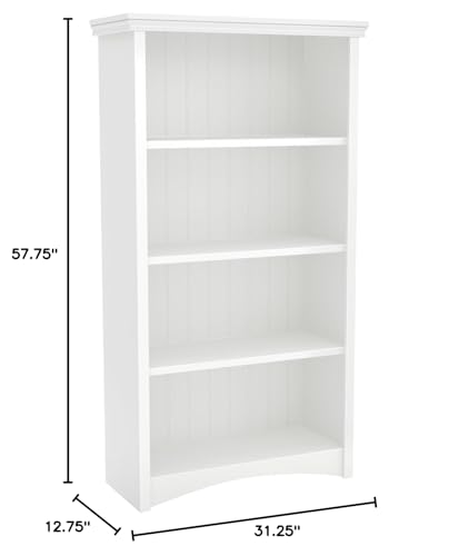 4-Shelf Bookcase, Gray Maple F3779