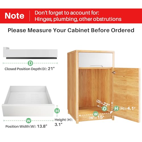 Expandable Pull Out Cabinet Organizer, Adhesive Under Sink Storage Shelf C688204