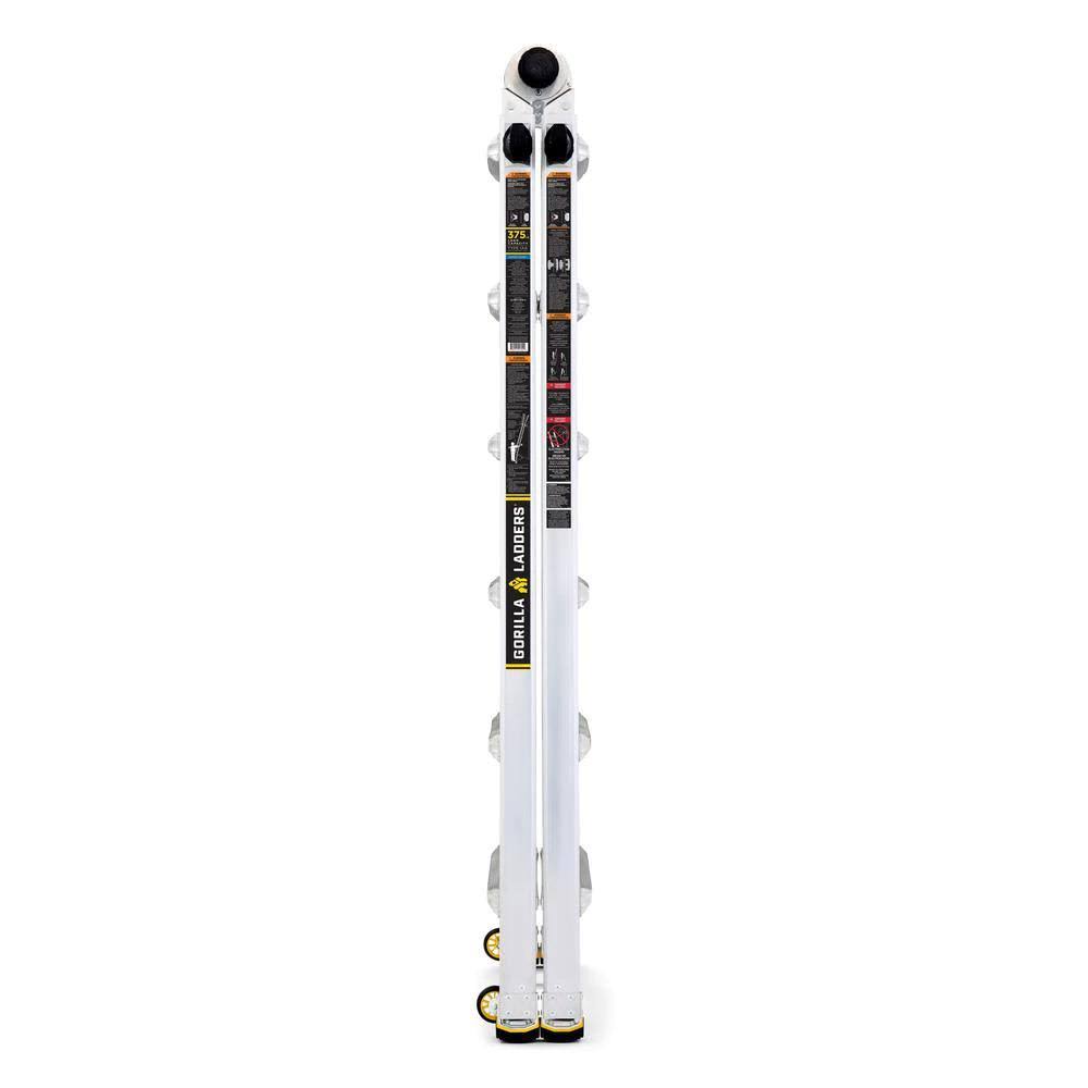 26 ft. Aluminum Multi-Position Ladder with Wheels, 375 lb. Load Capacity Z1942