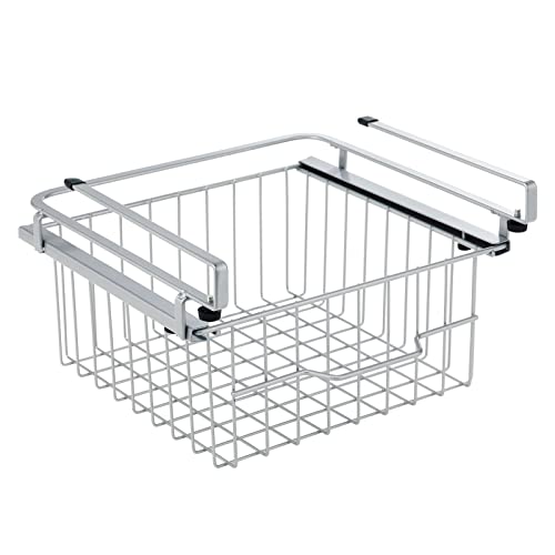 Compact Hanging Pullout Drawer Basket for Under Shelf Storage B526