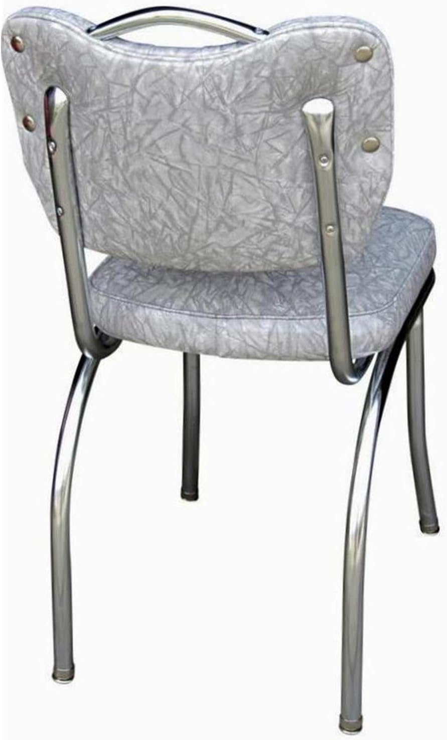 Diner Chair with Channel Back and Box Seat - Cracked Ice Yellow J6018