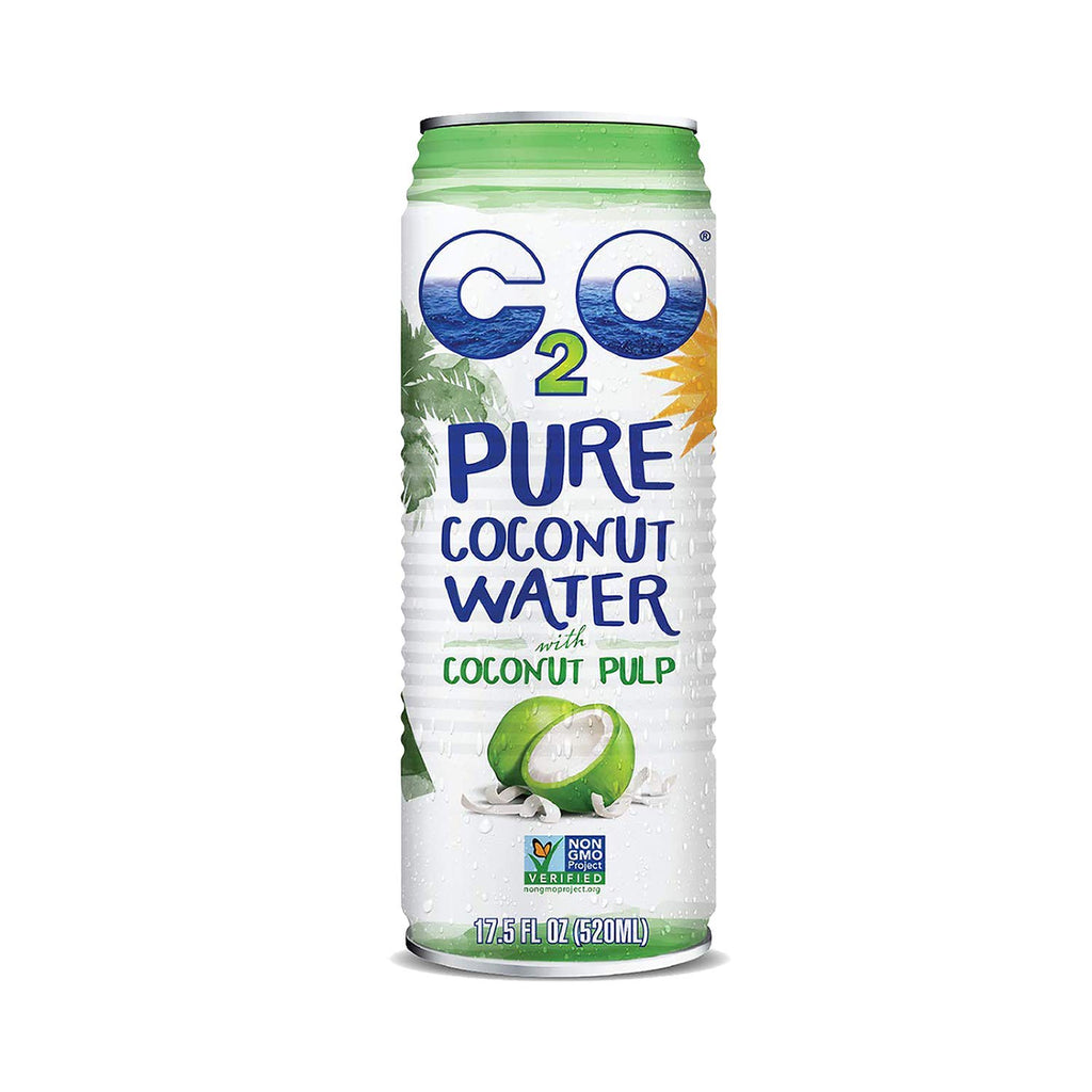Pure Coconut Water with Pulp, 17.5 fl oz, Pack of 12 Z625