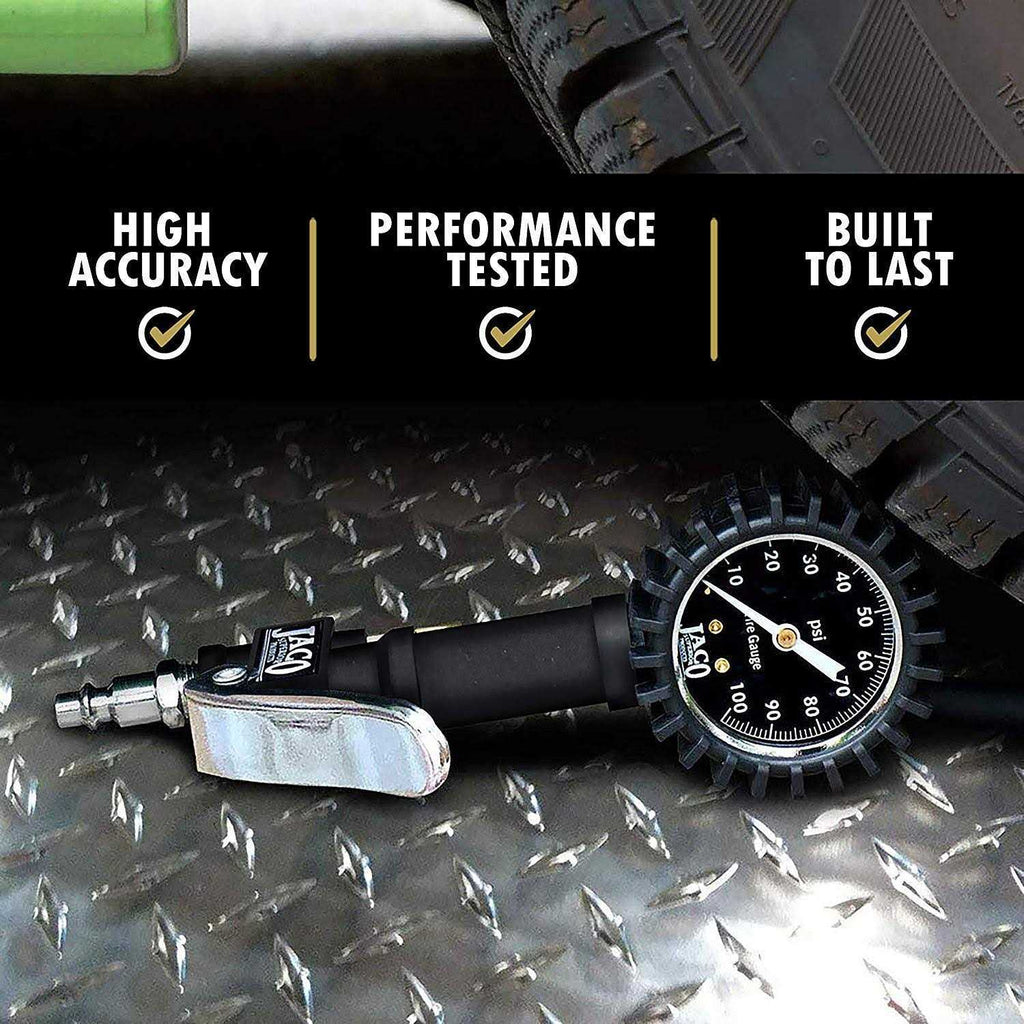 Tire Inflator with Pressure Gauge J739