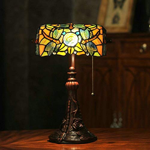 Dragonfly Stained Glass Table Lamp for Living Room Bedside O947974