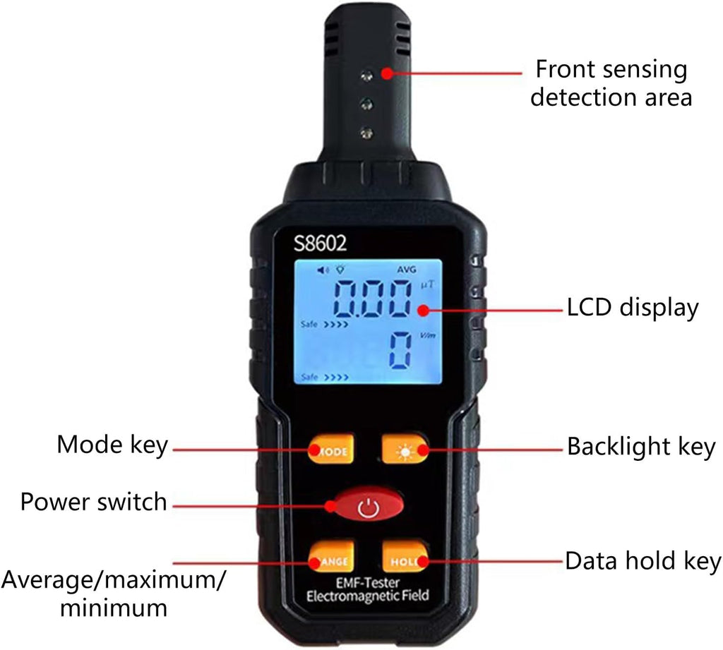 Nuclear Radiation Detector with Electromagnetic Field Meter C449