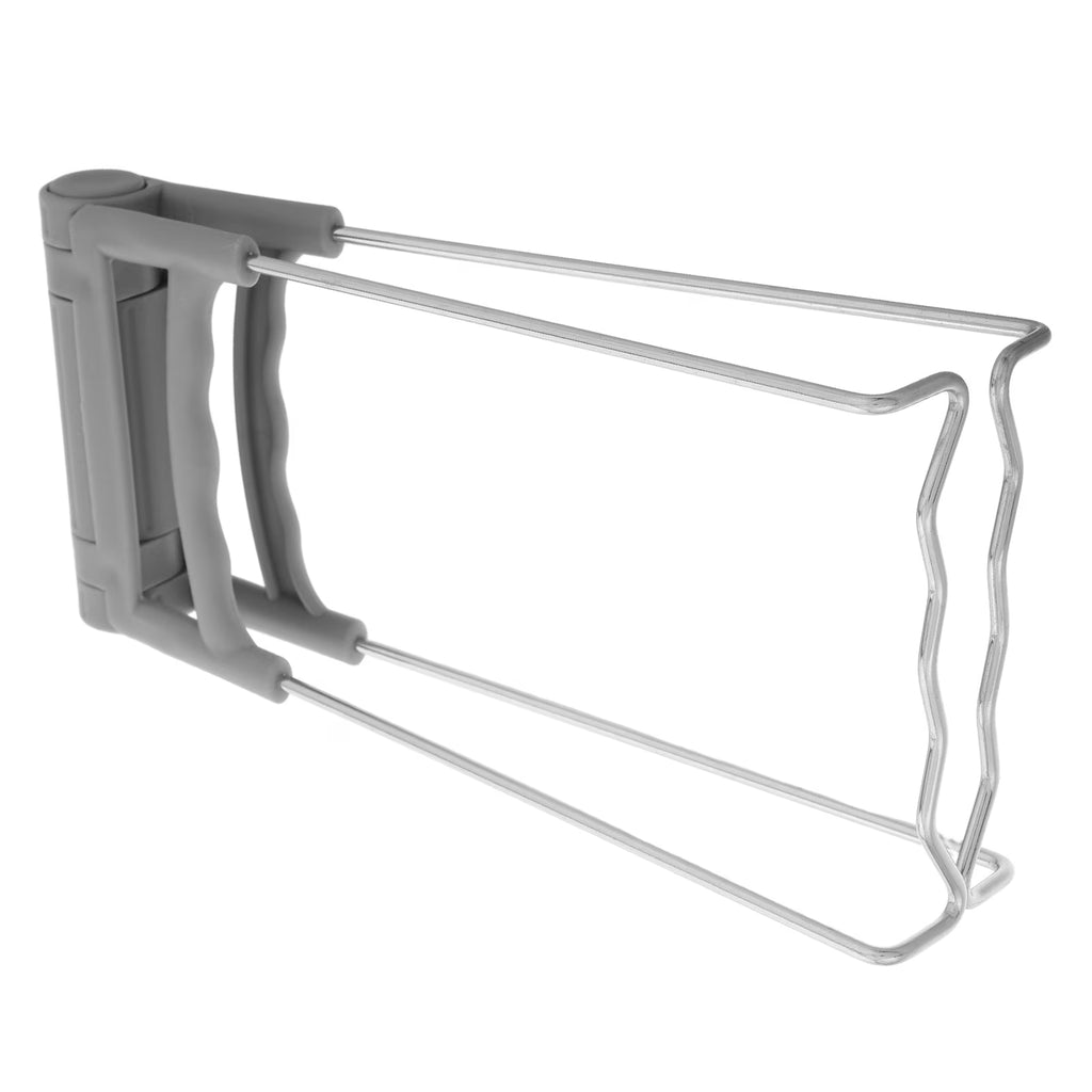unbranded  Kitchen Retriever Tongs Stainless Steel Plate Bowls Gripper Grey