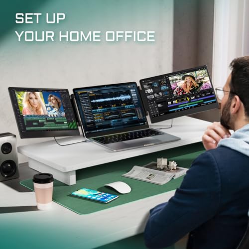 Portable Monitor 14.2" FHD IPS Laptop Screen Extender with Foldable Stand W624