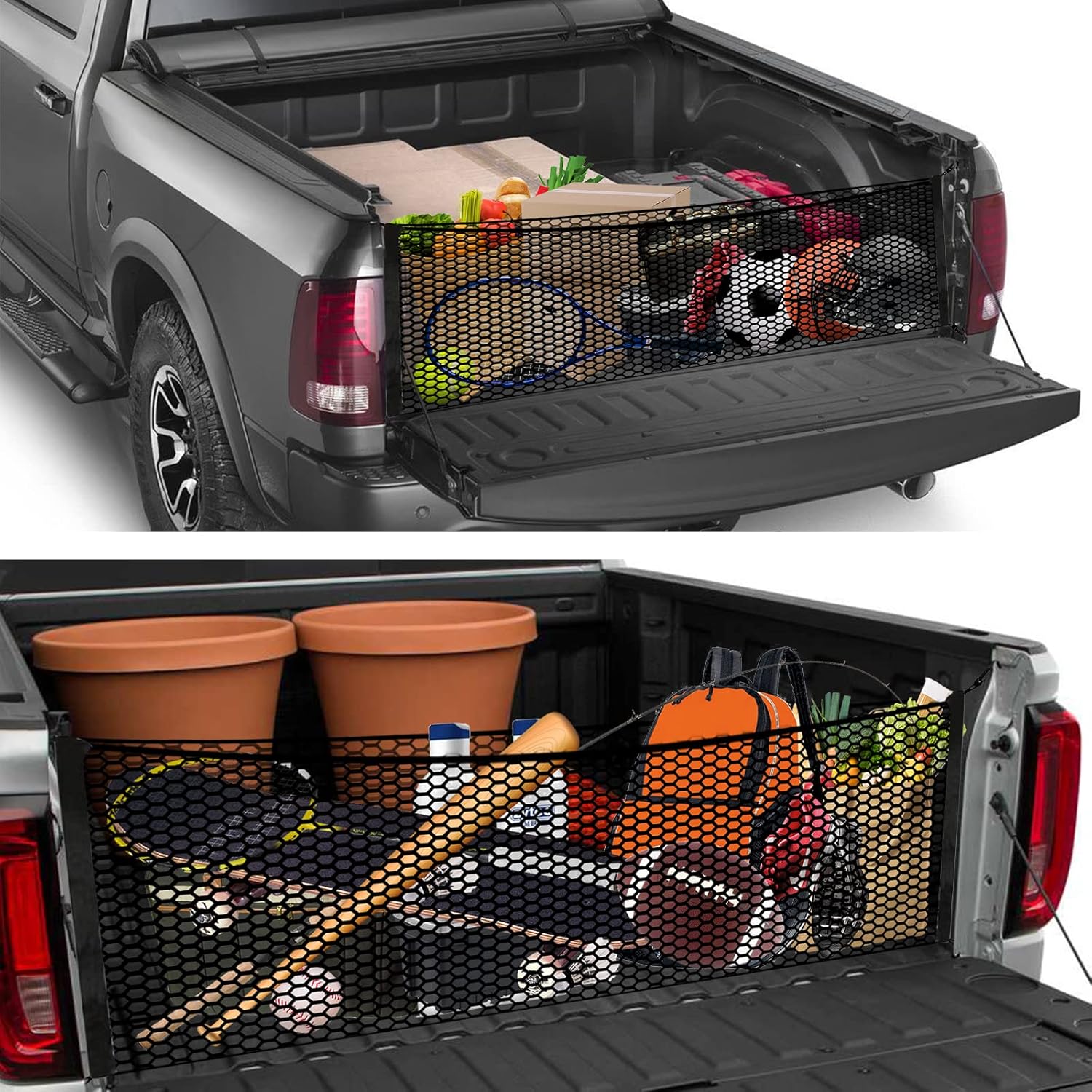 Car Rear Cargo Net for SUV Trunk Organizer F130