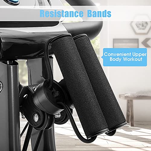 2 in 1 Recumbent and Upright Exercise Bike, 16-Level Magnetic Resistance, Foldable D363