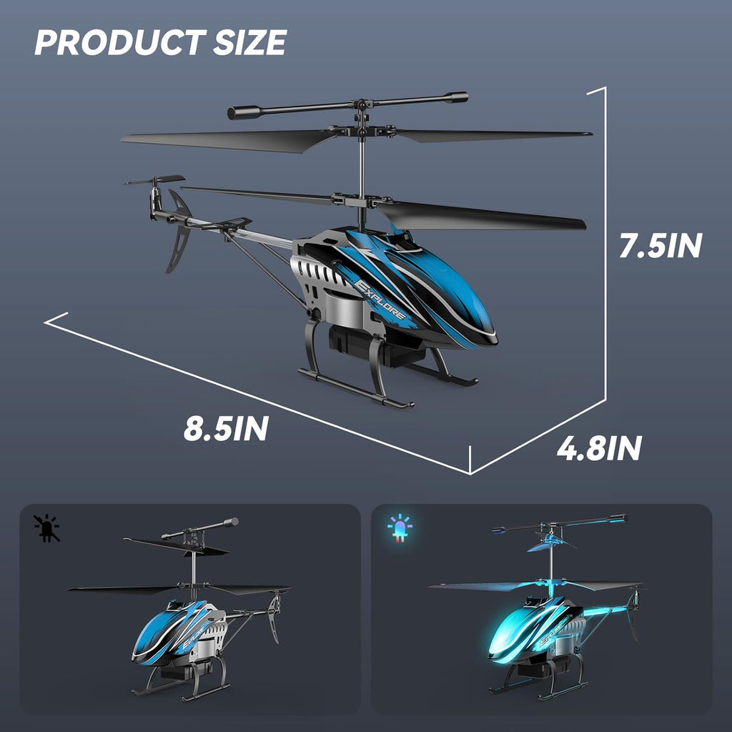 RC Helicopter for Kids Indoor Play with LED Lights K5670