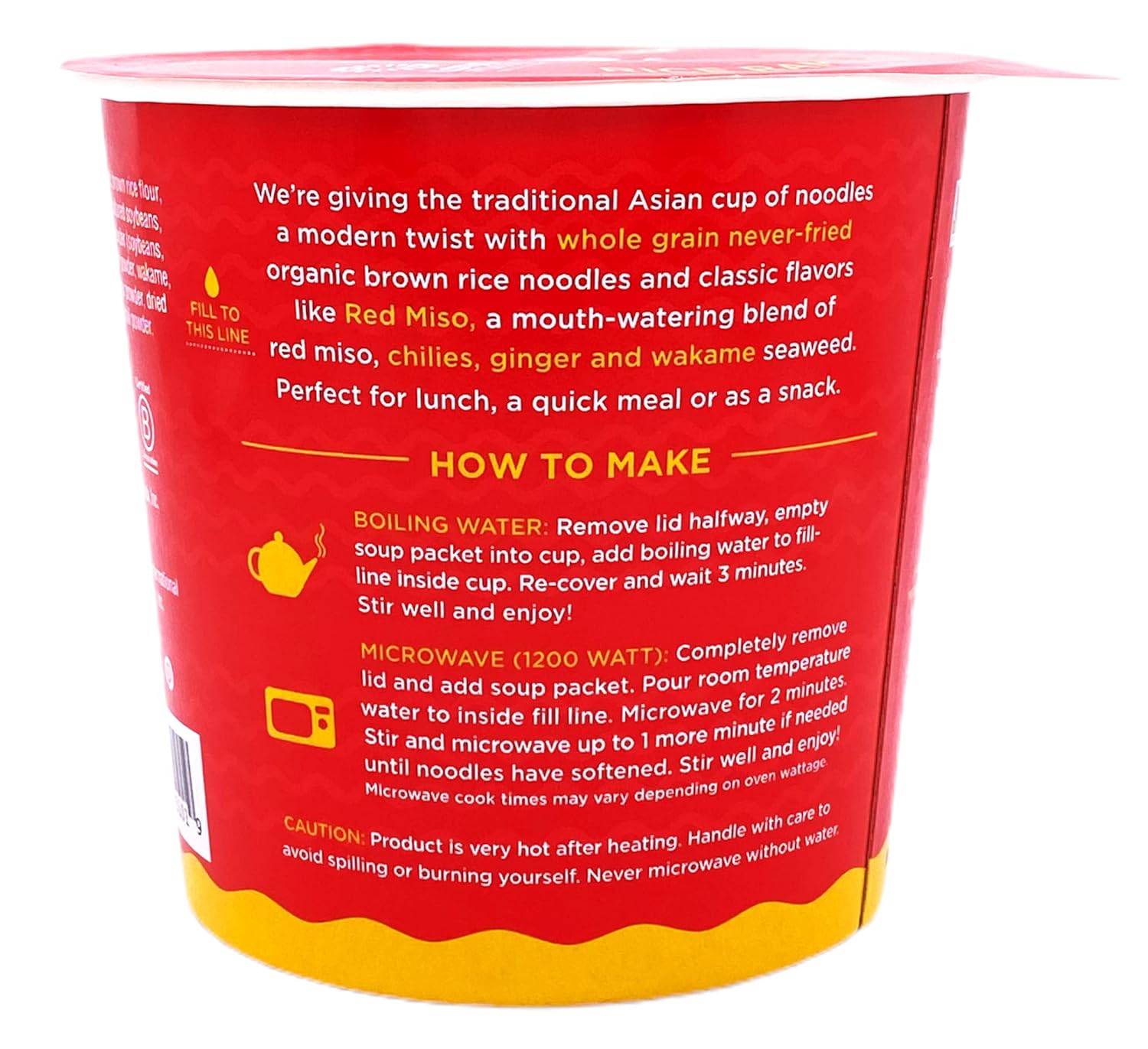 Red Miso Rice Ramen Noodle Soup Cup, 2 OZ R34644