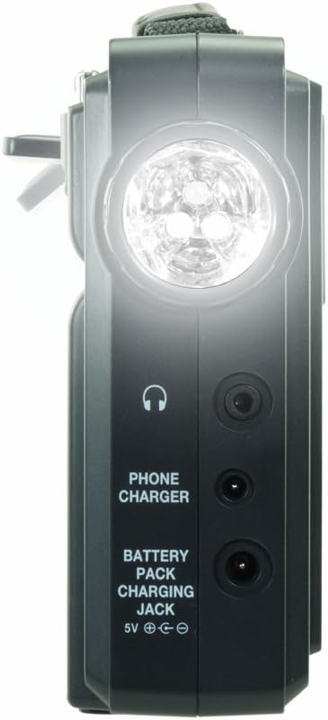 Solar Emergency Crank Radio with AM FM NOAA Weather and LED Flashlight K1577