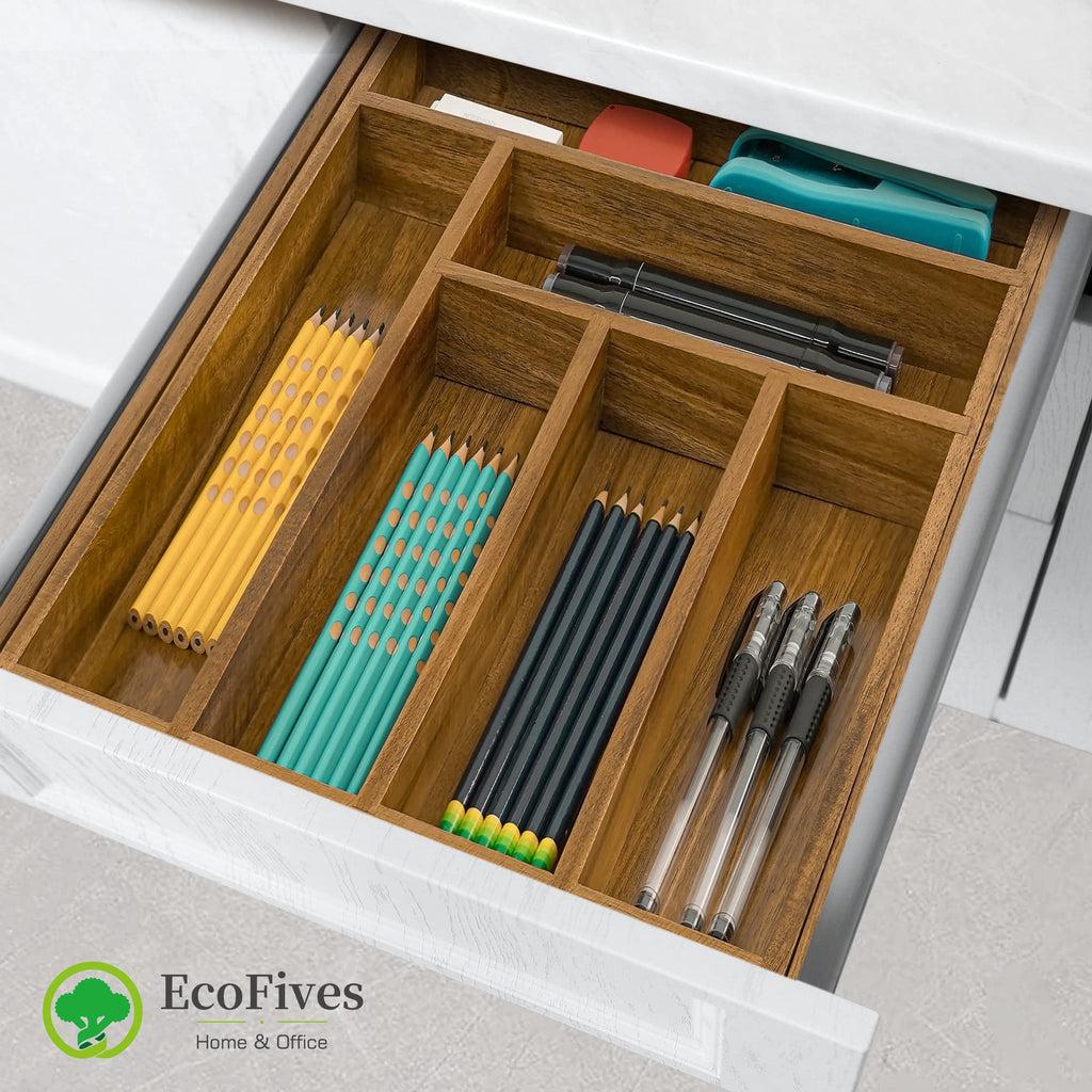 Cutlery Tray Organizer, Adjustable Kitchen Drawer Divider, 8 Compartment Utensil Holder N3759