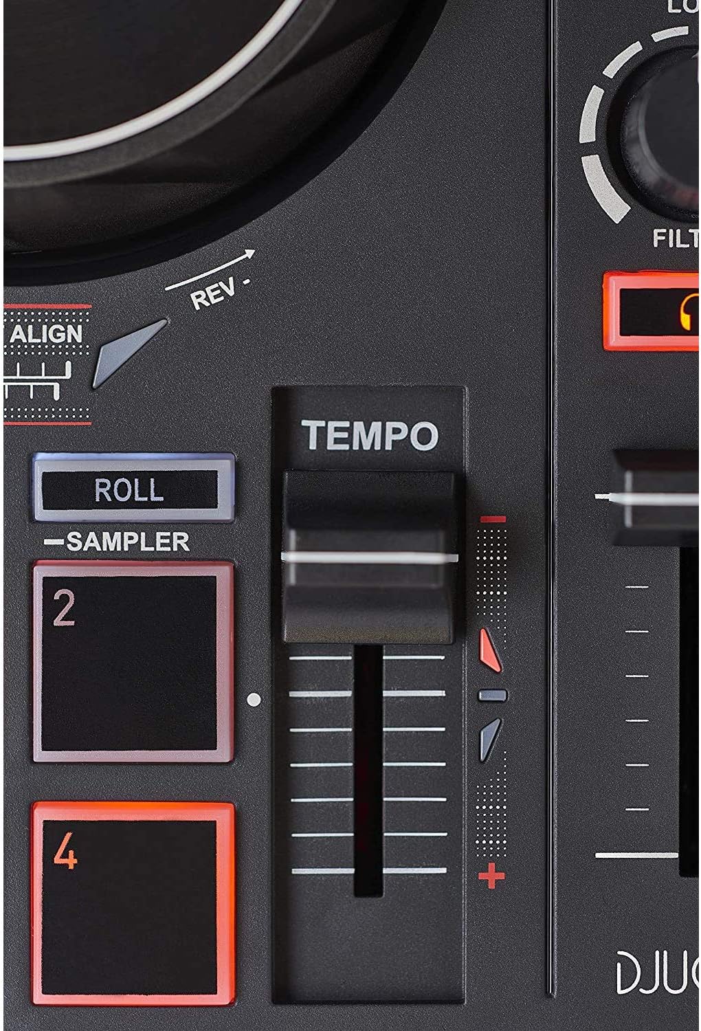 DJ Controller with Beatmatch Guide, Headphones and Cable U1667