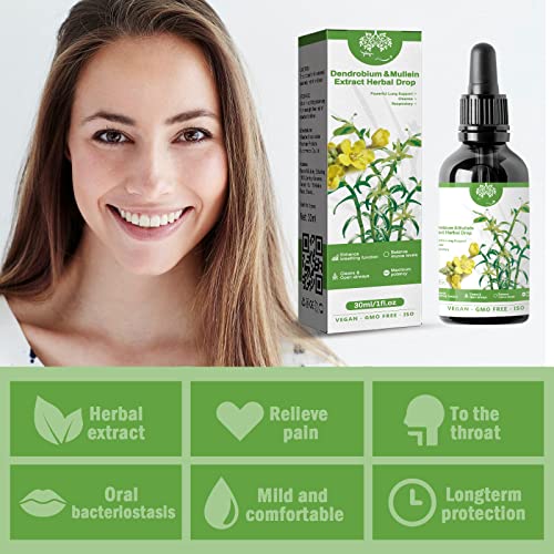Dendrobium & Mullein Extract Herbal Drops for Lung Care (2pcs) K169