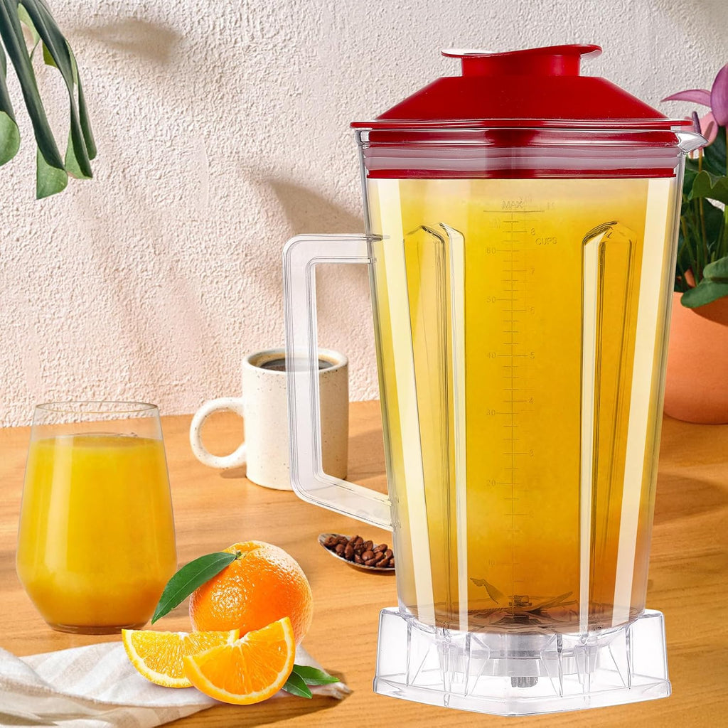 64 oz Blender Pitcher Replacement with Red Lid G116226