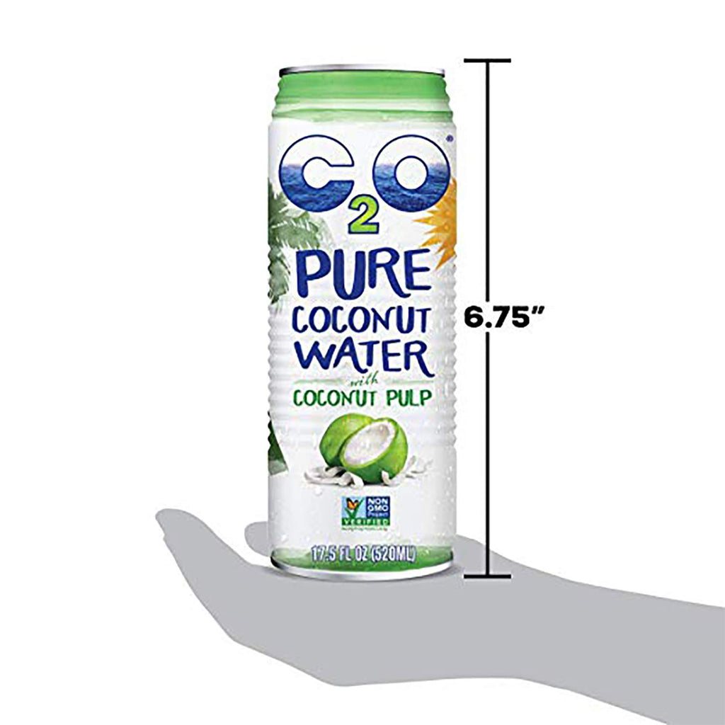 Pure Coconut Water with Pulp, 17.5 fl oz, Pack of 12 Z625