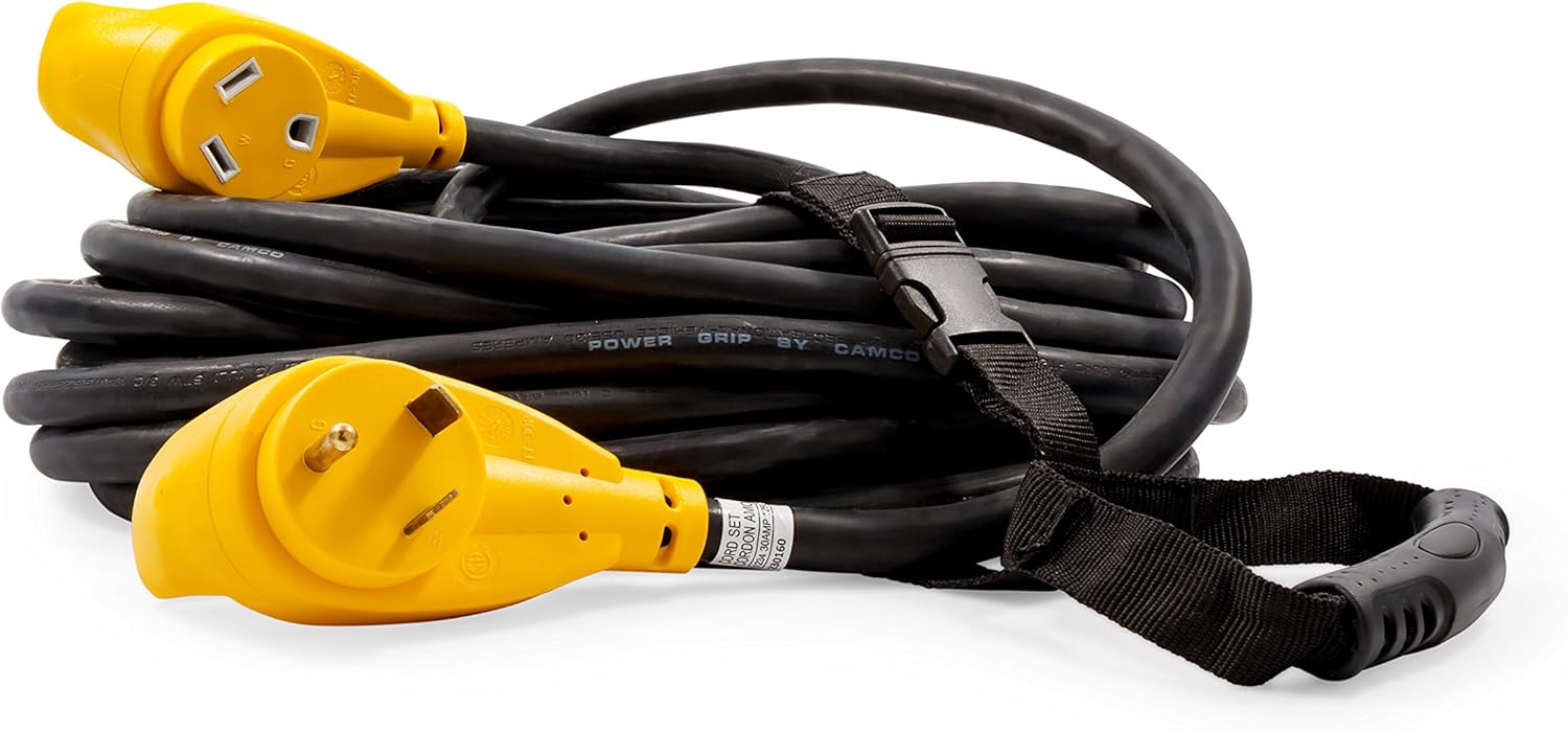 50ft Heavy-Duty 30-Amp RV Extension Cord for Outdoor Use U796153