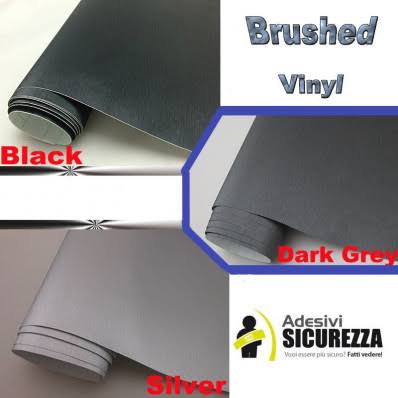 Brushed Gunmetal Aluminium Car Vinyl Wrap Film 152cm x 100cm D611