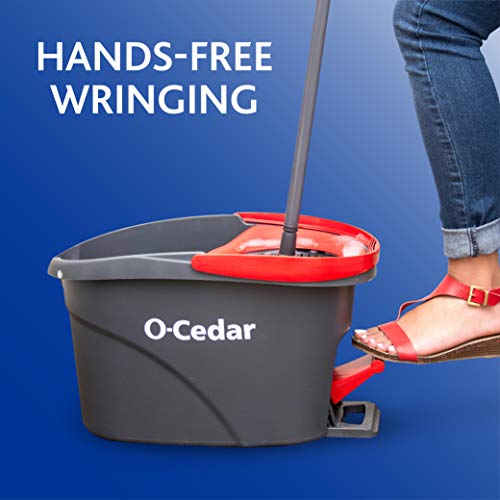 Microfiber Spin Mop & Bucket Floor Cleaning System with Hard Floor Cleaner B1173