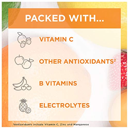 Dietary Supplement Fizzy Drink Mix with Vitamin C, Raspberry Flavor, 30 Count S888