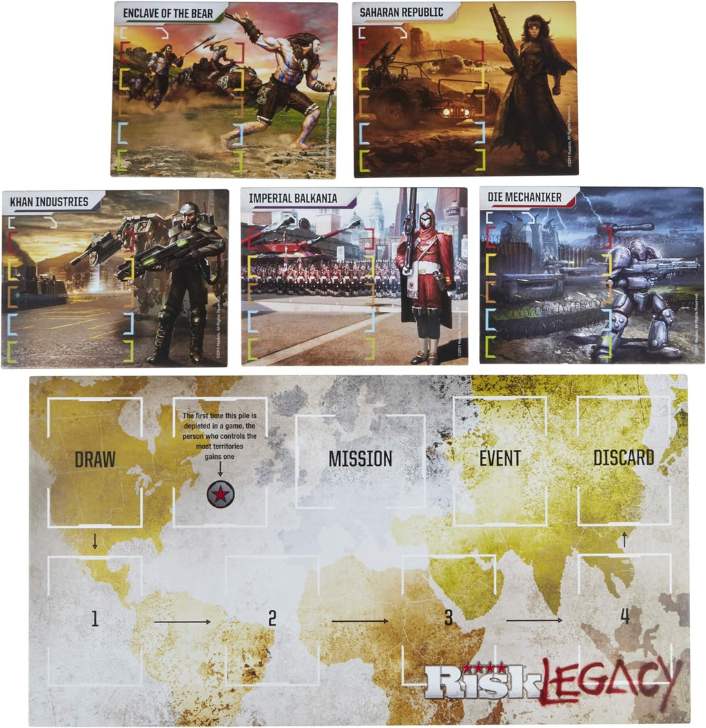 Risk Legacy Strategy Tabletop Game, Narrative Board Game for Ages 13 and Up, 3-5 Players P433