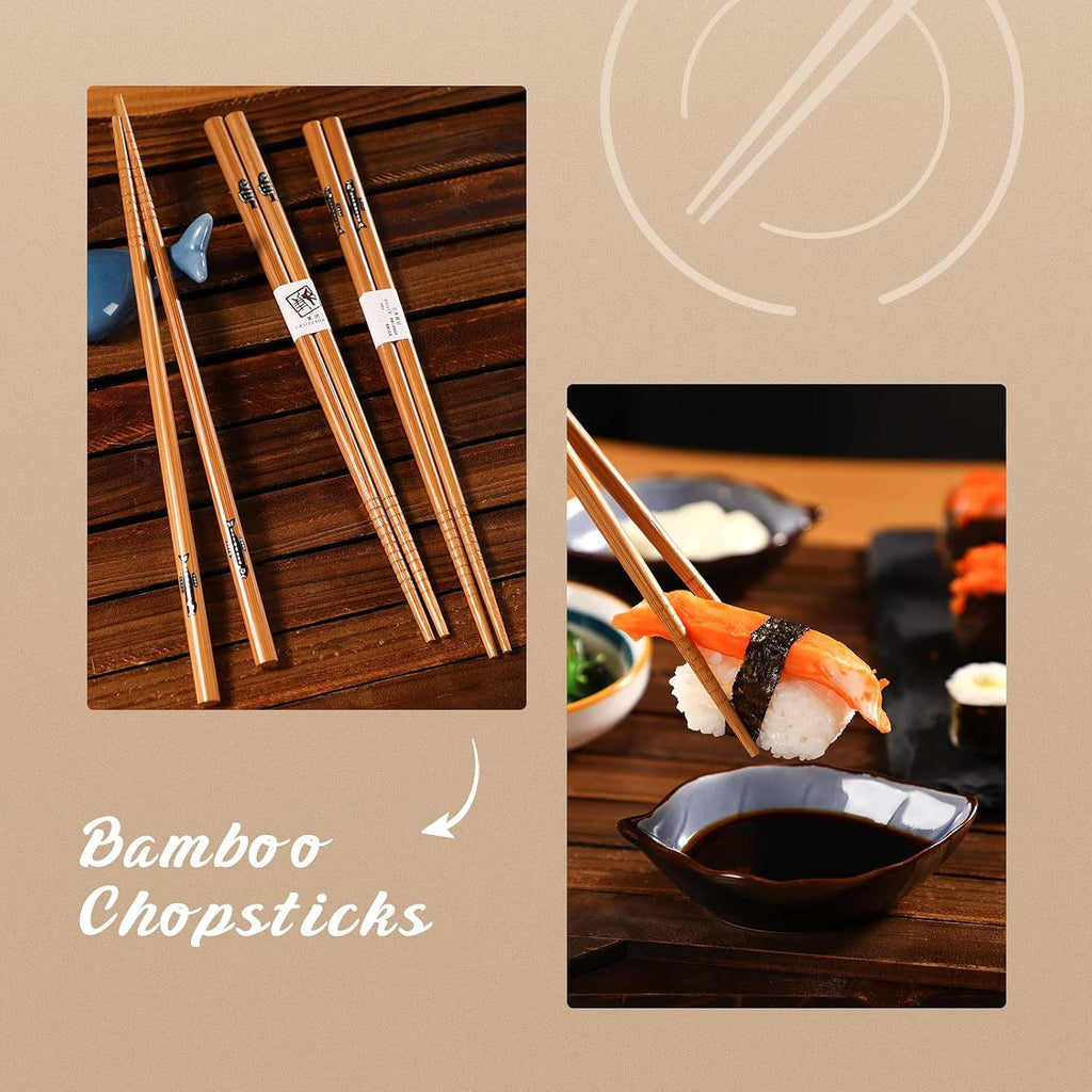 Sushi Making Kit with Bamboo Rolling Mats and Chopsticks K6251
