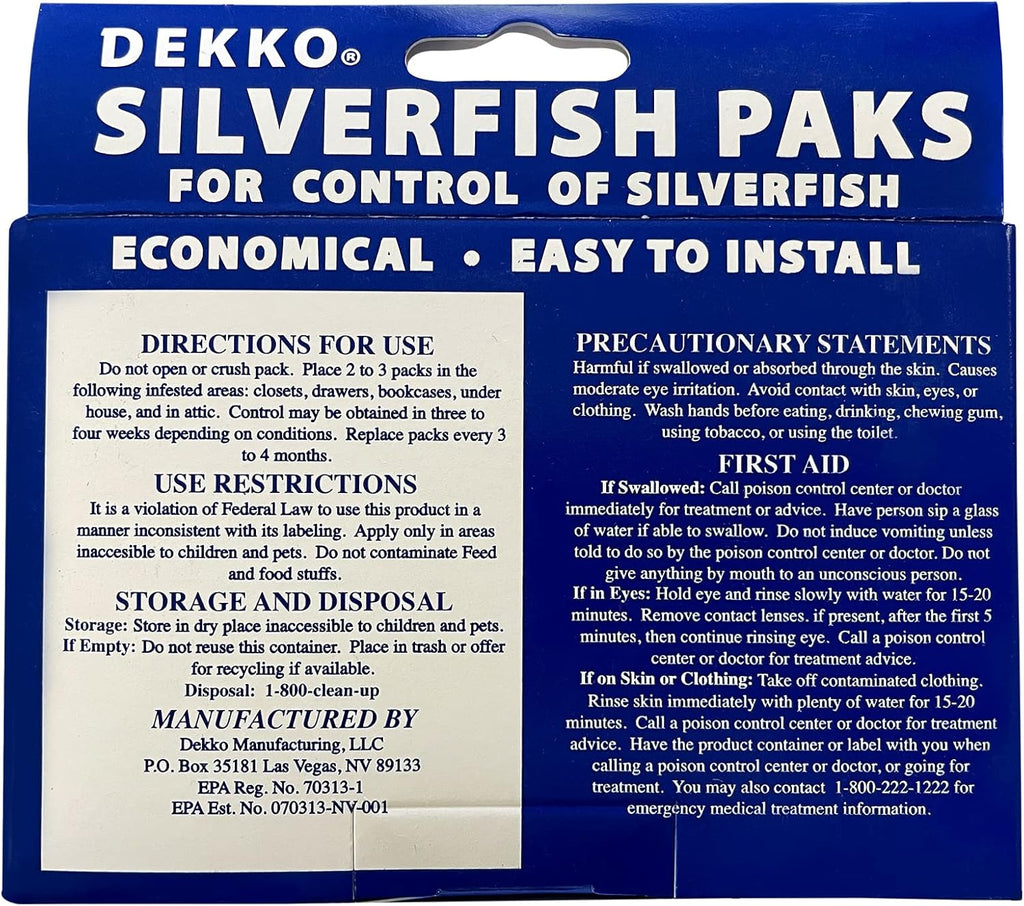 Silverfish Traps Indoor Outdoor Household Solution Eco Friendly Pack of 2 F331