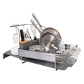 KitchenAid Full Stainless Steel Expandable Dish Rack Green, Gray