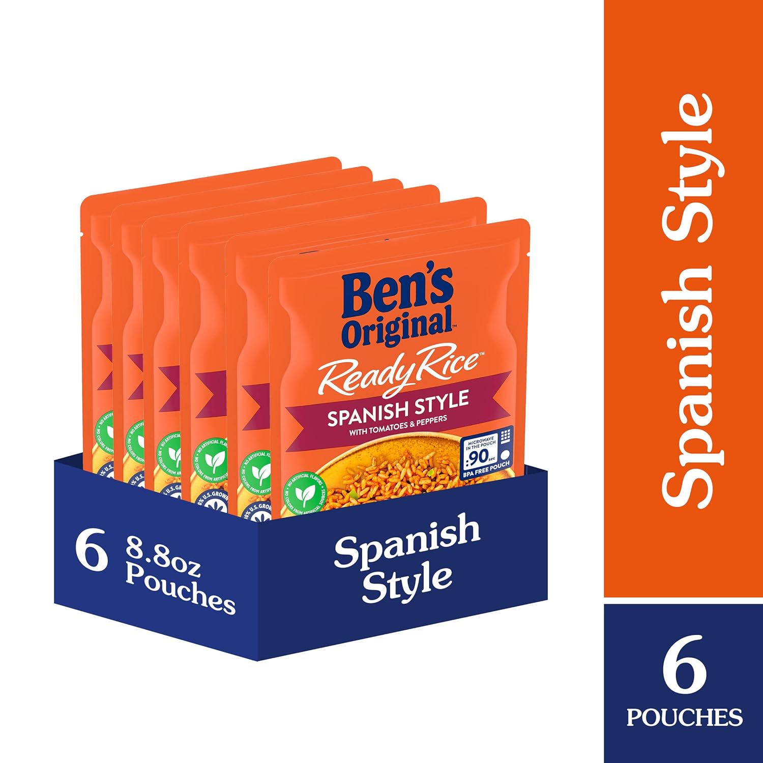 Spanish Style Rice, 8.8 oz, 6 Pack S798